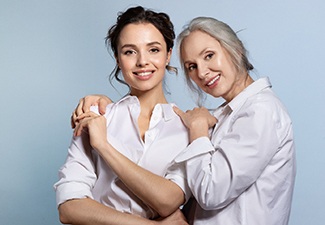 Mother and daughter enjoying the results of SmoothLase treatment